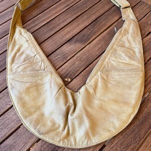 The Sash Bag classic: yellow leather ruched